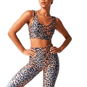New Heroine Sport Electric Cheetah Optic Bra Size XL